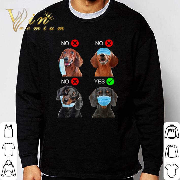 Funny Dachshund German Shepherd right way to wear mask shirt 7 Funny Dachshund German Shepherd right way to wear mask shirt