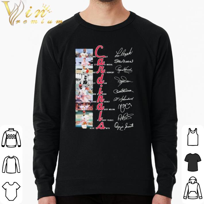 Hot St.louis cardinals team baseball players signatures shirt 7 Hot St.louis cardinals team baseball players signatures shirt
