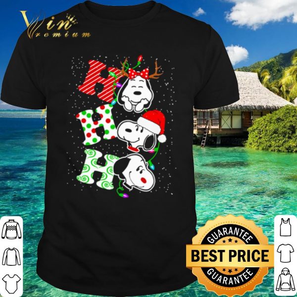 Top Snoopy Christmas ho ho ho shirt 1