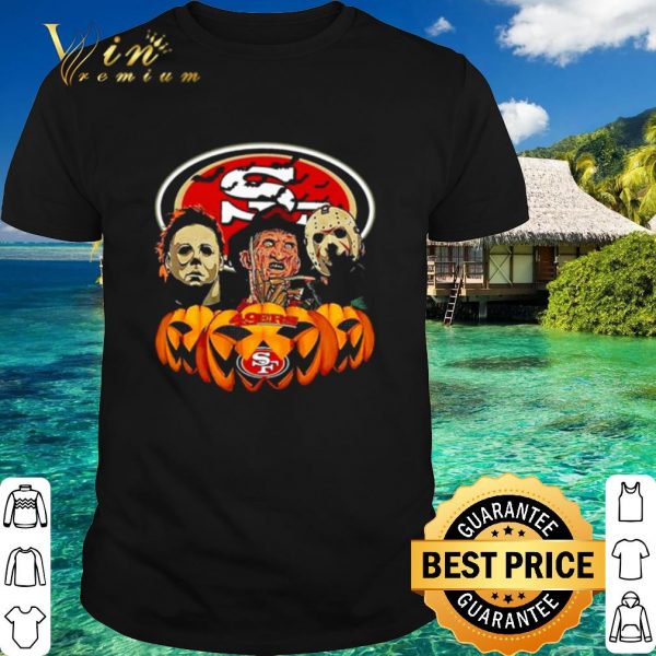 Best San Francisco 49ers Michael Myers Freddy Krueger Jason Voorhees pumpkin shirt 1