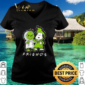 Official Friend Baby Grinch and Snoopy Christmas Light shirt 5
