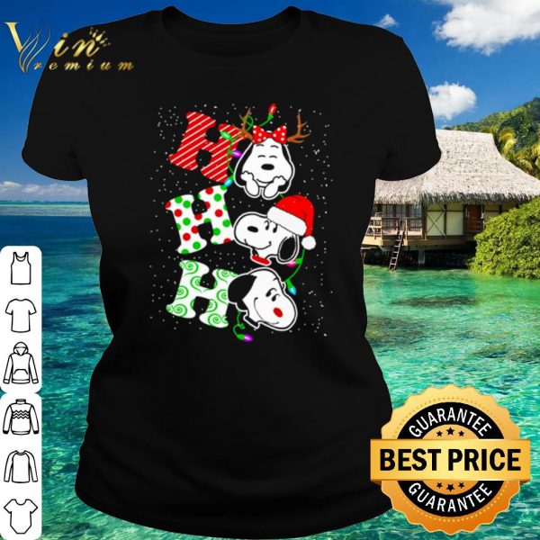 Top Snoopy Christmas ho ho ho shirt 2
