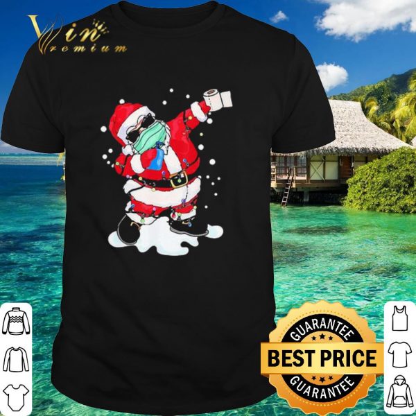 Official Dabbing Santa Face Mask Christmas shirt 1