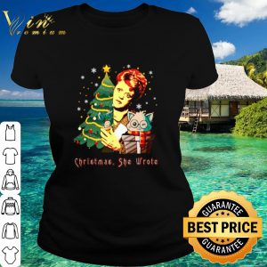 Top Jessica Fletcher Cat Christmas she wrote shirt 4