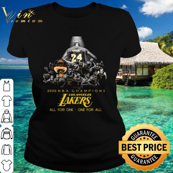 Top Kobe Bryant NBA Champions Los Angeles Lakers all for one one for all shirt 2