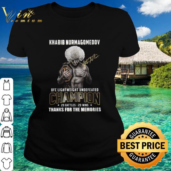 Official Khabib Nurmagomedov UFC lightweight undefeated champion shirt 2