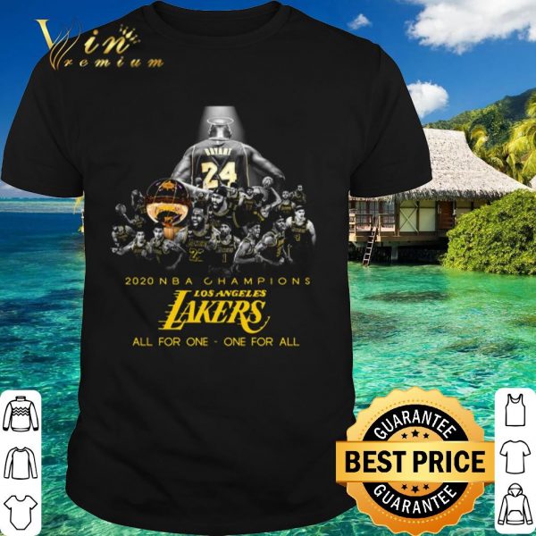 Top Kobe Bryant NBA Champions Los Angeles Lakers all for one one for all shirt 1