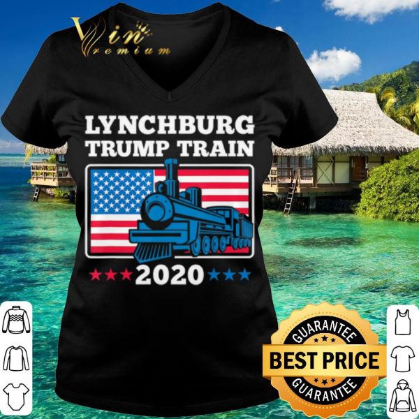 Official Lynchburg Trump Train 2020 American flag shirt 3