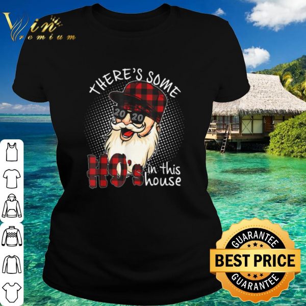 Best Buffalo Santa Claus There's Some Hos In this House Christmas shirt 2