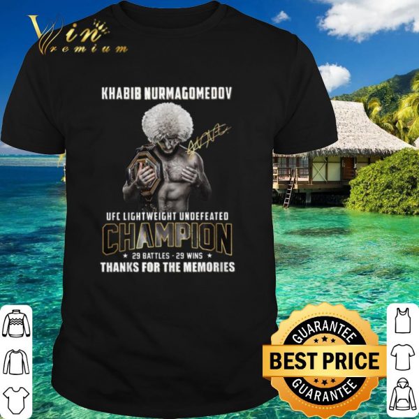 Official Khabib Nurmagomedov UFC lightweight undefeated champion shirt 1