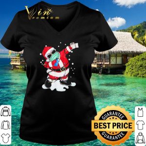 Official Dabbing Santa Face Mask Christmas shirt 5