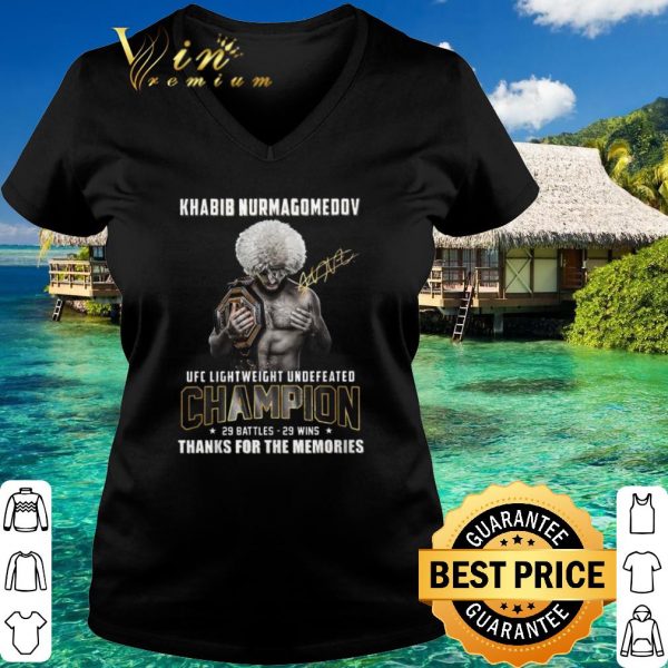 Official Khabib Nurmagomedov UFC lightweight undefeated champion shirt 3