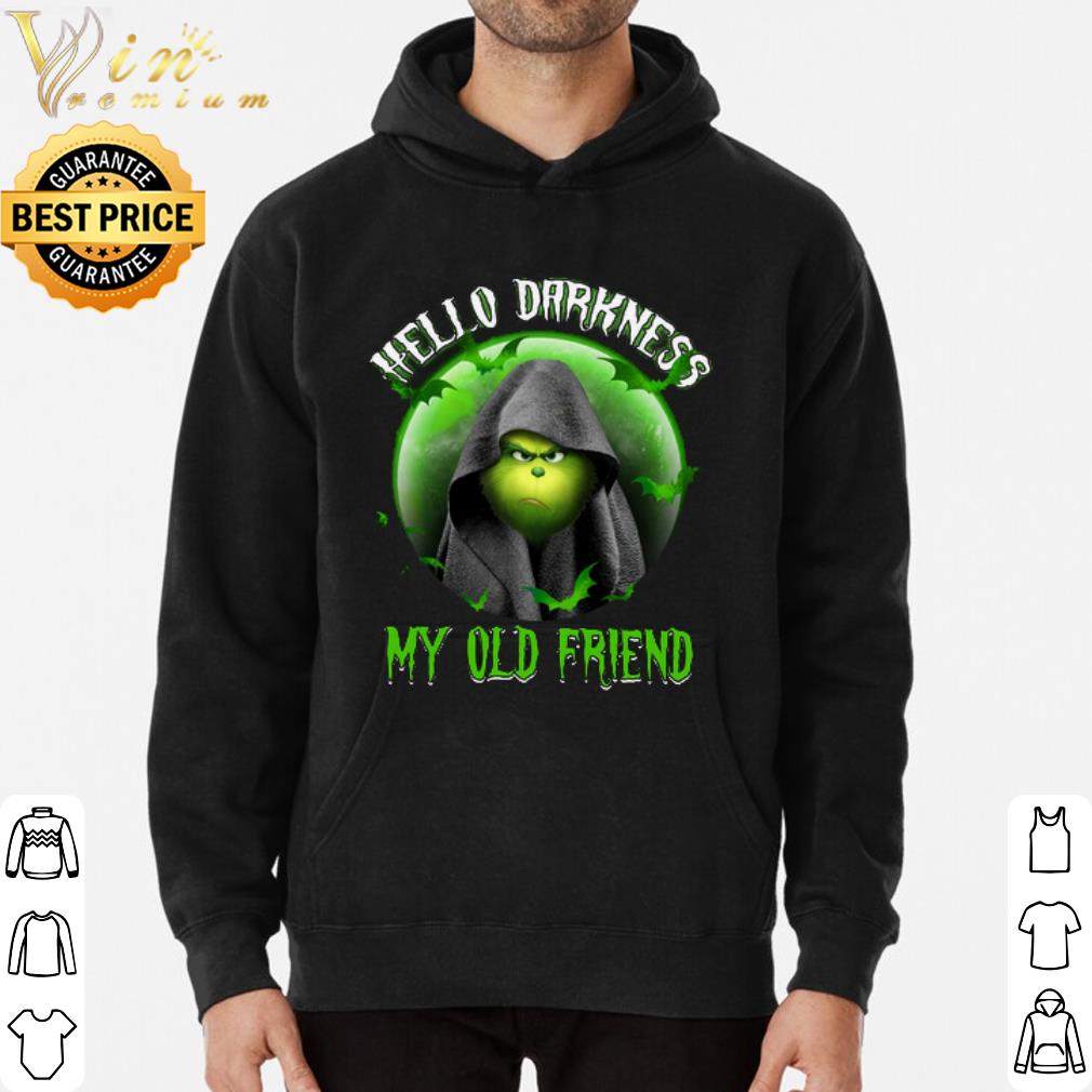Grinch Halloween Hello darkness my old friend shirt 7 Grinch Halloween Hello darkness my old friend shirt