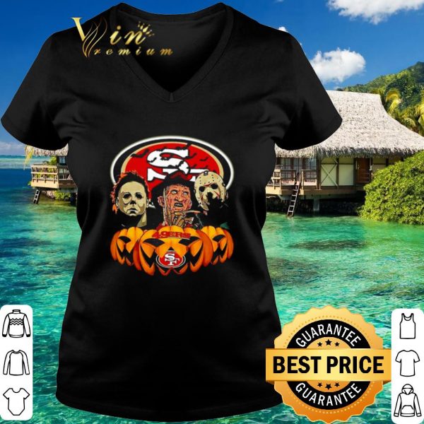Best San Francisco 49ers Michael Myers Freddy Krueger Jason Voorhees pumpkin shirt 3