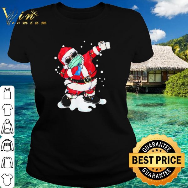 Official Dabbing Santa Face Mask Christmas shirt 2