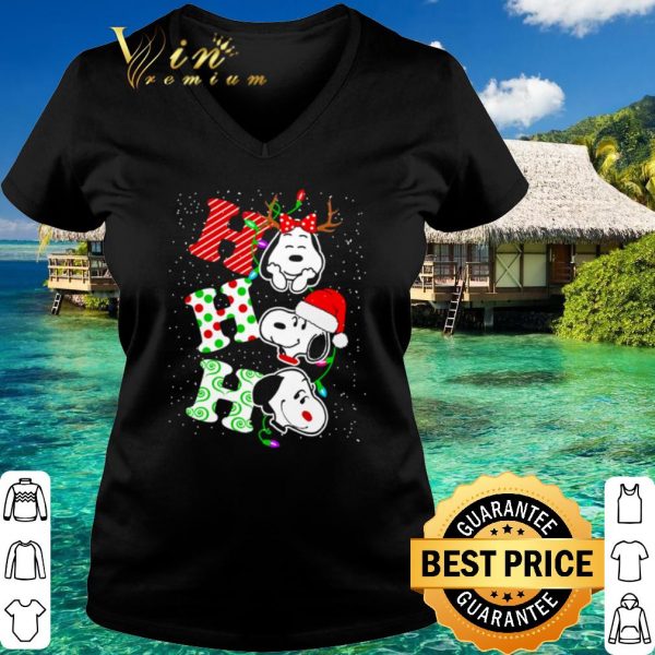 Top Snoopy Christmas ho ho ho shirt 3