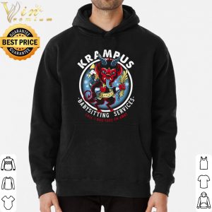 Krampus babysitting services vintage shirt 5