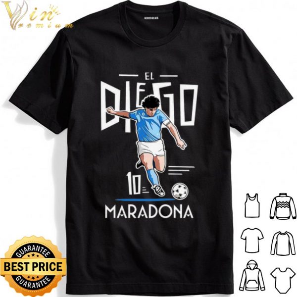 El Diego Maradona 10 goodbye to legend shirt 1