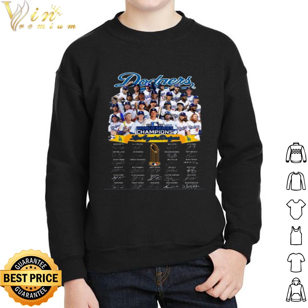 Los Angeles Dodgers World series champions 2020 Member Signature shirt Los Angeles Dodgers World series champions 2020 Member Signature shirt 2