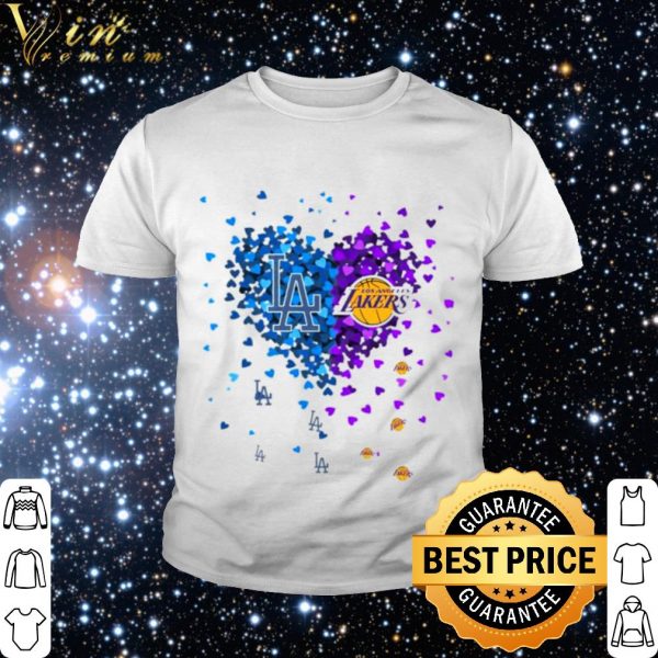 Top Heart Los Angeles Dodgers And Los Angeles Lakers shirt 2