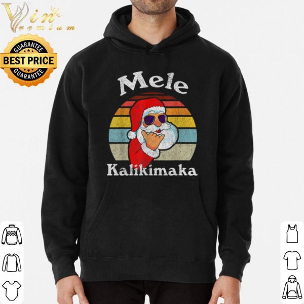 Mele Kalikimaka Santa Shaka Hawaii Vintage shirt 3