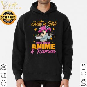 Anime Just a Girl Who Loves Anime and Ramen shirt 5