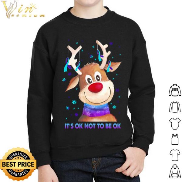 Reindeer Suicide prevention it's ok not to be ok shirt 2