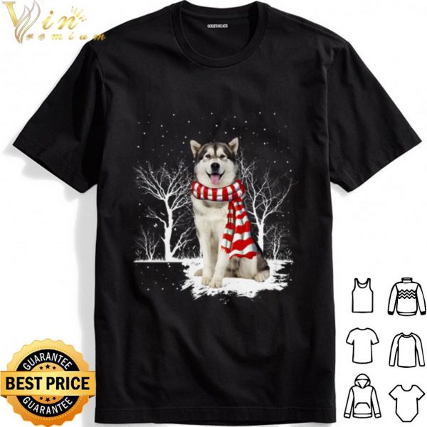 Alaskan Malamute Merry christmas shirt 1