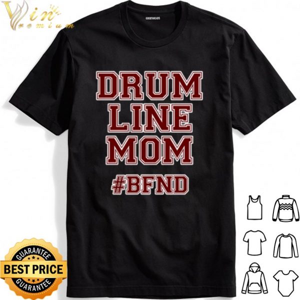 Drumline Mom Red word shirt 1