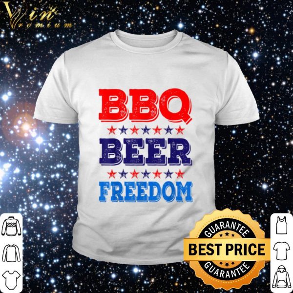 Official BBQ Beer Freedom America shirt 2