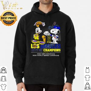 Mickey Mouse And Snoopy Los Angeles City Of Champions 2020 shirt 5