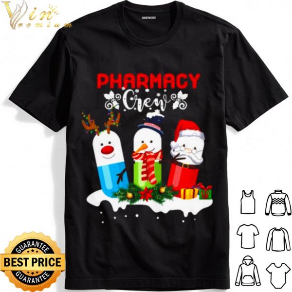 Pharmacy Crew Christmas Pills Snowman shirt 1