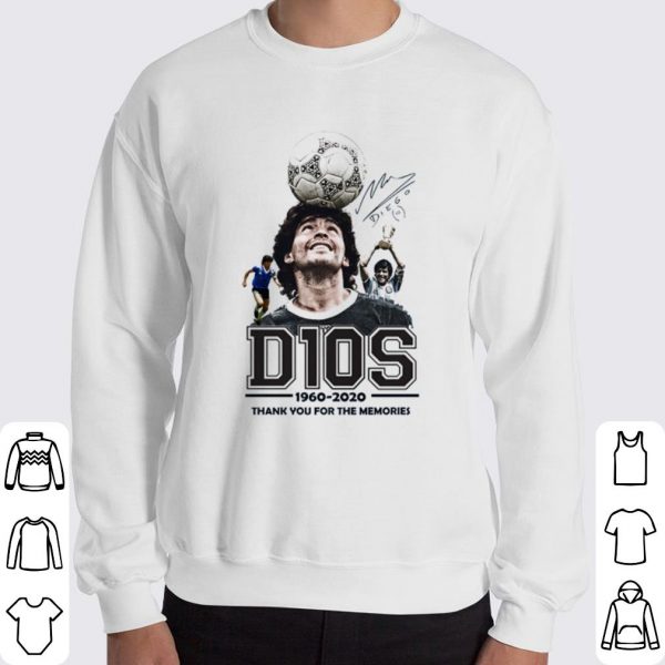 Maradona D10S 1960 2020 thank you for the memories signature shirt 3