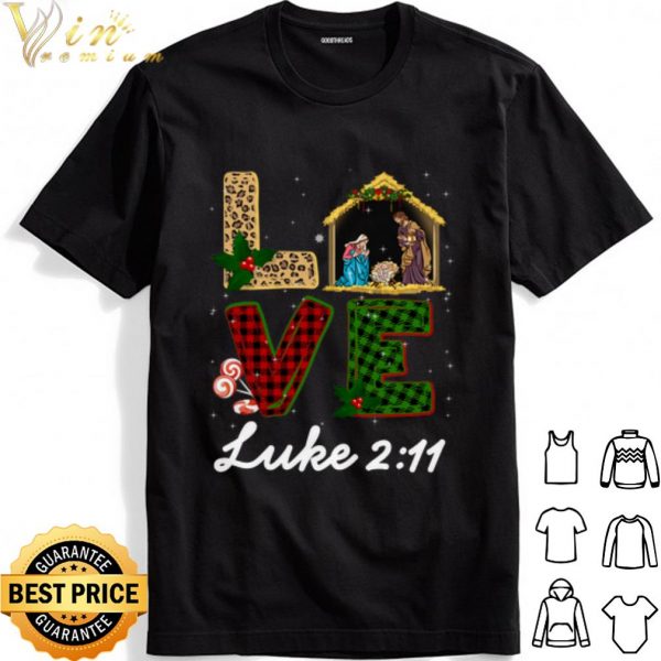 Tu Leopard Plaid Love Nativity shirt 1