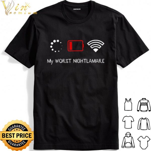 My Worst Nightmare Wifi battery low shirt 1