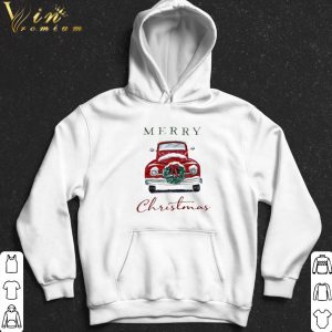 Red car Merry Christmas shirt 4