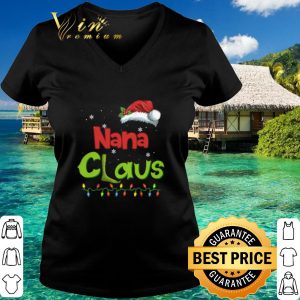 Top Nana Claus Snow lights christmas shirt 5