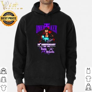 Undertaker 30th Anniversary 1990 2020 thank for the memories signature shirt 5