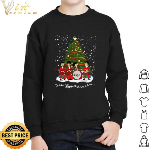 The Beatles Tree Christmas Signature shirt 2