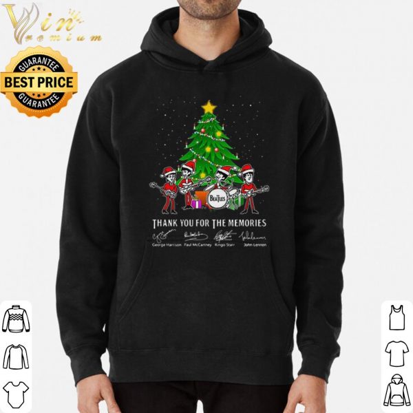 The Beatles Santa Claus thank you for the memories Signature Christmas shirt 3