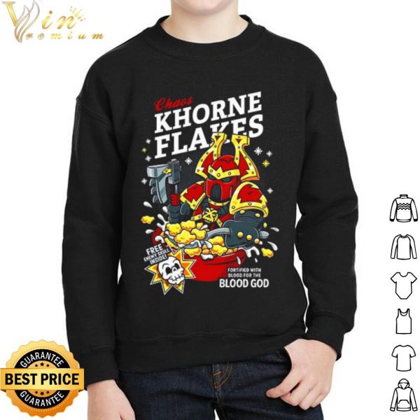Chaos Khorne Flakes free enmy skull inside Christmas shirt 2