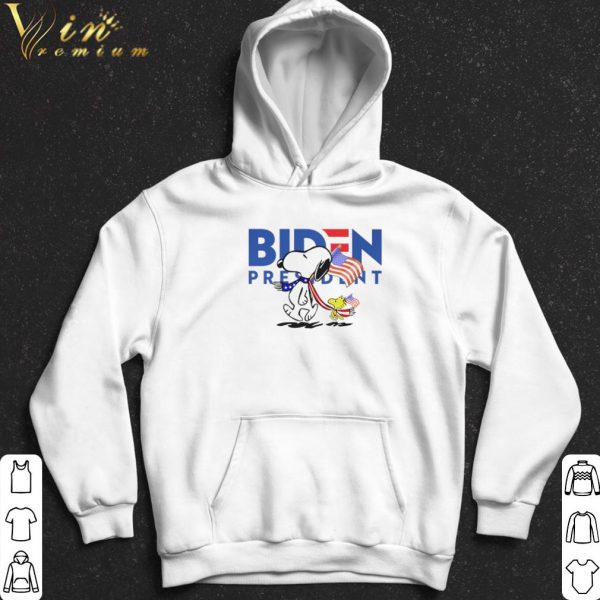 Snoopy and Woodstock vote Biden President American flag shirt 2