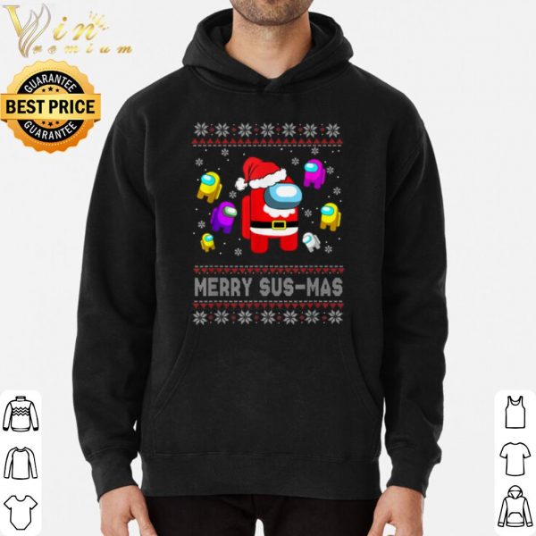 Santa Among Us Merry Sus Mas Christmas shirt 3