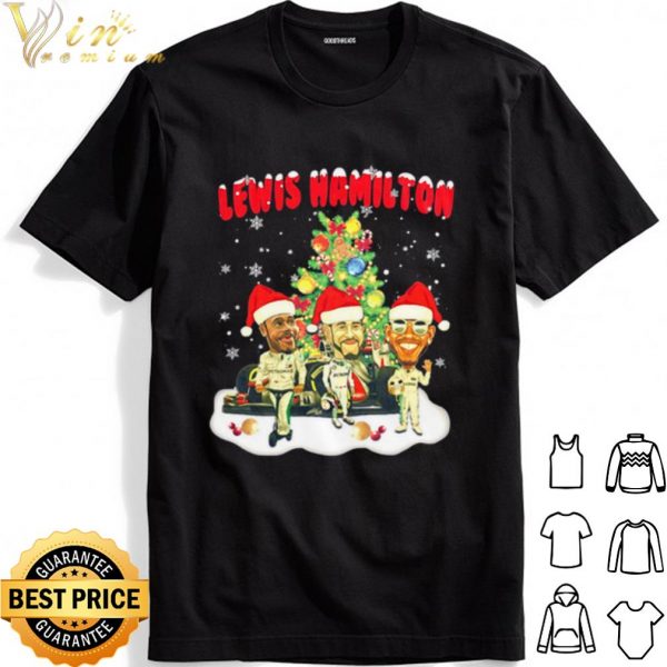 Lewis Hamilton chibi Christmas tree shirt 1
