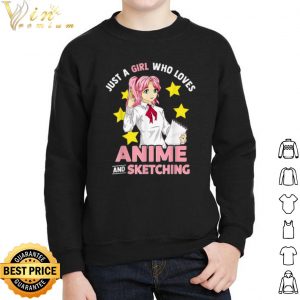 Just A Girl Who Loves Anime and Sketching shirt 4