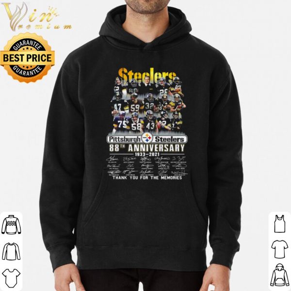 Pittsburgh Steelers 88th Anniversary 1933 2021 Thank You Memories shirt 3