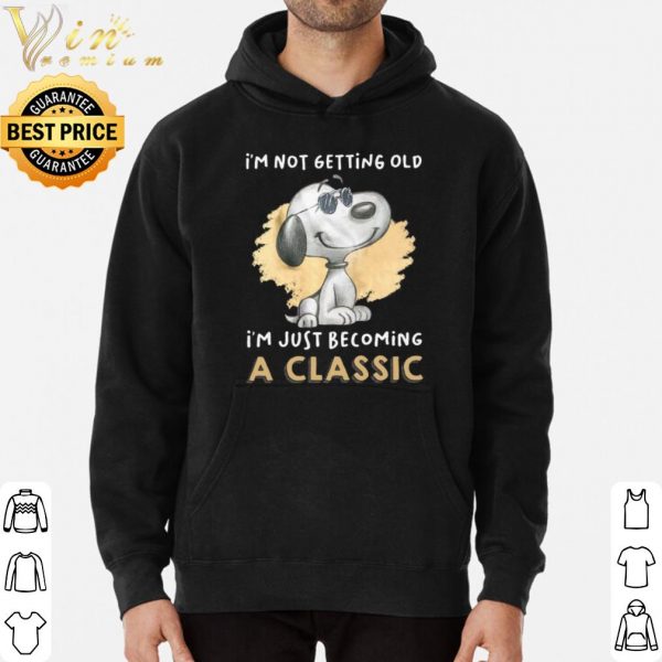 Snoopy I'm not getting old I'm just becoming a classic shirt 3