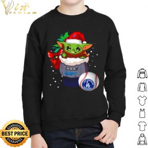 Baby Yoda Star Wars Los Angeles Dodgers Christmas shirt 4