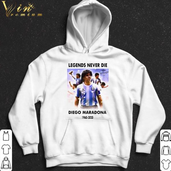 Diego Maradona Argentina Football Legend Never Die Rest In Peace shirt 2