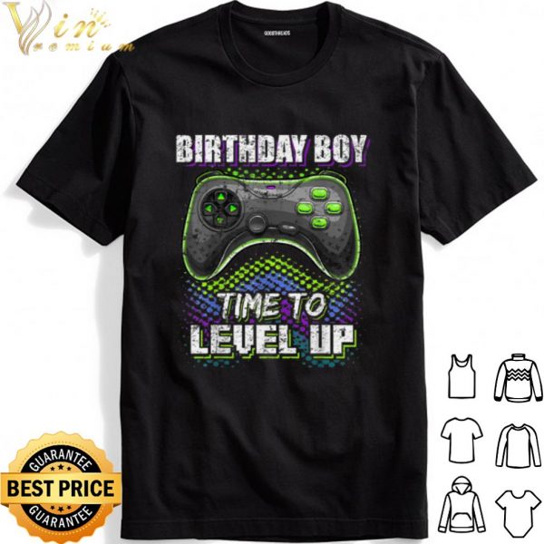 Birthday Boy Time to Level Up shirt 1